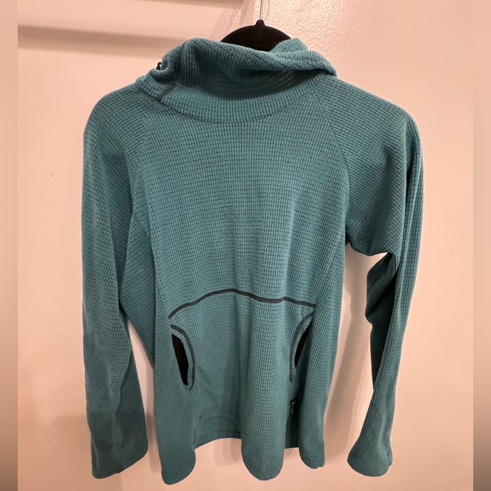 Melanzana Micro Grid Hoodie | Woman’s Cobalt Blue Small